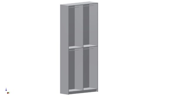 Double Wardrobe with Double Hanging