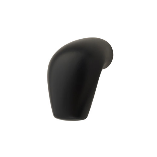 Oval Knob Matt Black