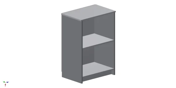 Drawing of Single Bookcase with 1 Shelf
