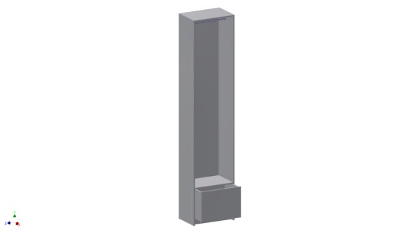 Single Wardrobe with Drawers